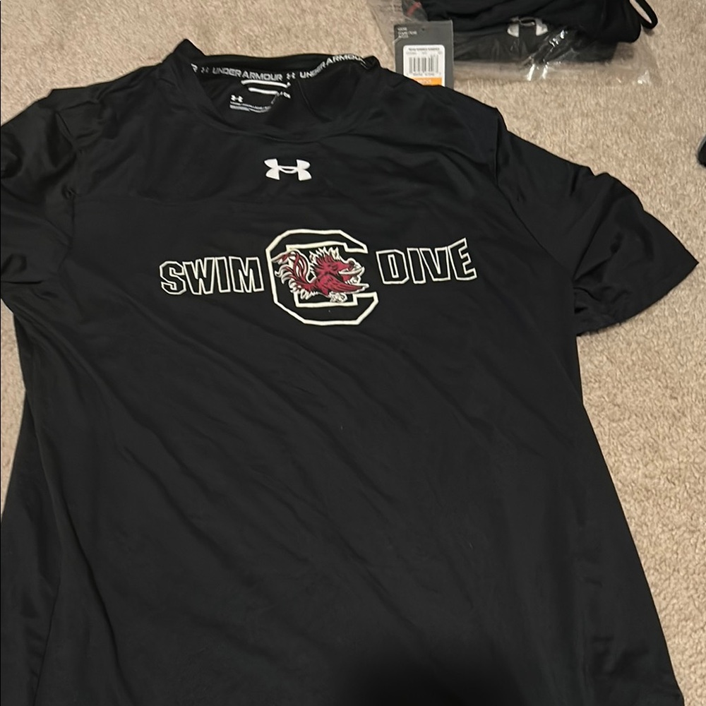 Under Armour Black Swim Dive Tee